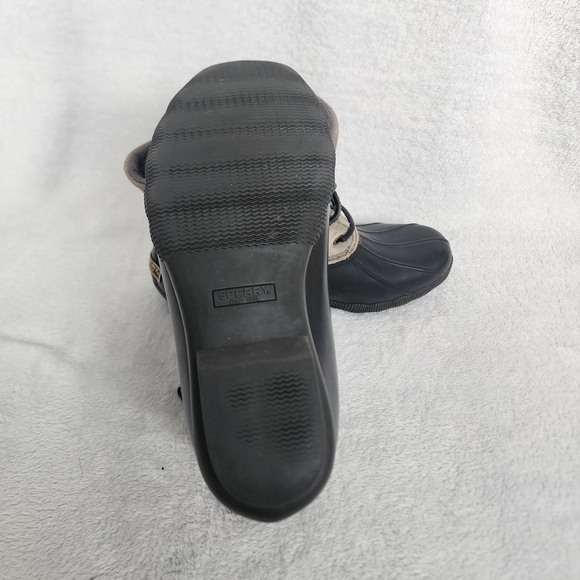 Sperry Size 8.5 Grey Saltwater Duck Waterproof Boots - Picture 7 of 10